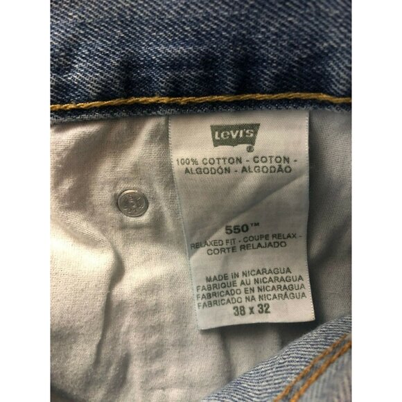 Levi’s 550 Relaxed Fit 38 x 32 Denim Jeans Zipper Fly Vintage **Naturally Worn** - Picture 6 of 7